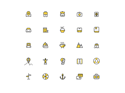 Travel Icon Set app icon ui