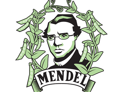 You want peas with that? genetics mendel peas portrait science