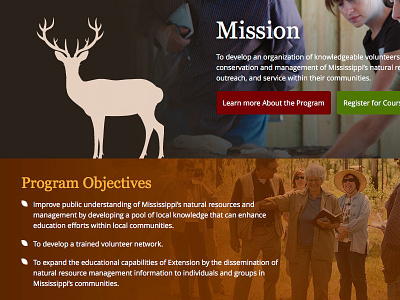 Master Naturalist Program drupal nature responsive design web design