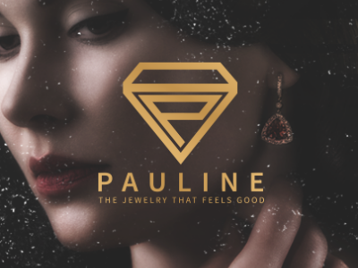Pauline branding elegant logo fashion logo gold gold jewelry logo fashion logo graphic design logo luxury