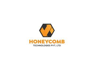 HoneyComb Technologies Pvt. Ltd. brand identity branding flat logo logodesign minimal typography