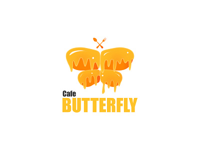 Cafe Butterfly brand identity branding illustration logo logodesign minimal typography