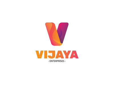 Vijaya brand identity branding design gradient logo graphicdesign icon logo logodesign minimal typography