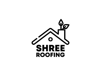 Shree Roofing brand identity branding design illustration logo logodesign minimal typography vector