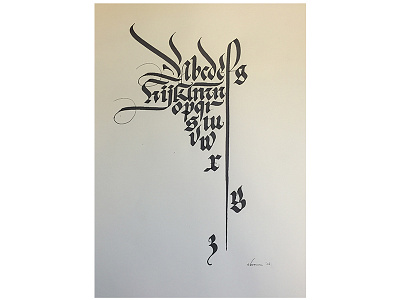 Blackletter alphabet