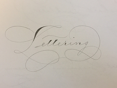 Spencerian lettering calligraphy hand drawn lettering
