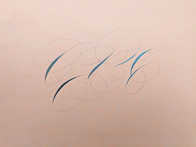 Spencerian ABC calligraphy hand lettering spencerian