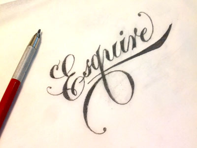 Esquire calligraphy english roundhand pencil