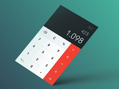 Calculator 004 app calculator dailyui mobile