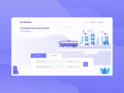 Bus Booking - Landing Page