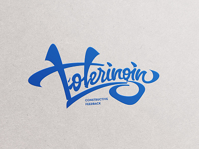 Loteringin Hand Lettering Logotype