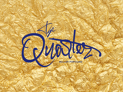 The Quarter lettering logo logotype quarter