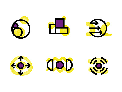 What Creates Health brush icons illustration line drawings symbols