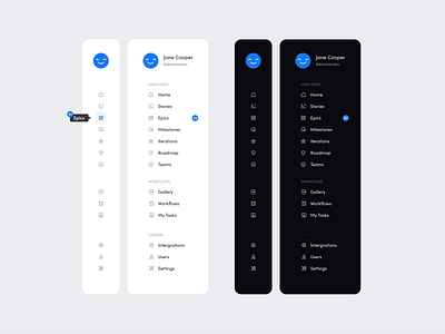 Sidebar navigation for Dashboard app app design dark mode dashboard dashboard design design menu sidebar ui ux ux design