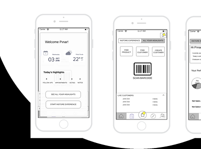 Mobile App Wireframe - Retail mobile app mobile app design mobile application mockup mockups retail retail store user experience ux design wireframe design wireframes