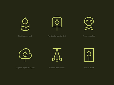 Icon set for Plants App