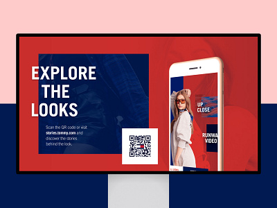 Tommy Hilfiger - Explore the looks commerical explore fashion landing page narrowcasting qr qr code tommy tommy hilfiger ui ux website