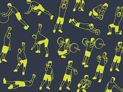 Fitness illustrations activities exercise fitness fitness app illustration men minimalistic preview sport