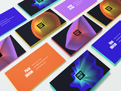 Corporate Identity for Power Camp abstract business cards color dynamic identity graphic design identity logo power camp sport triathlon