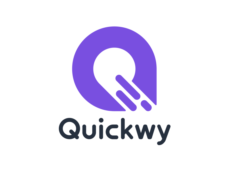 logo for a quick purchase app app logo branding identity logo logo construction logo design logotype quick quick purchase quickwy