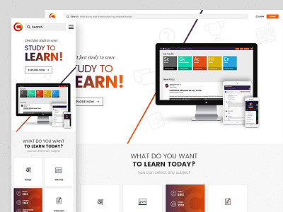 Crawded Redesign Concept creative education innovative landing page minimal redesign responsive web design website