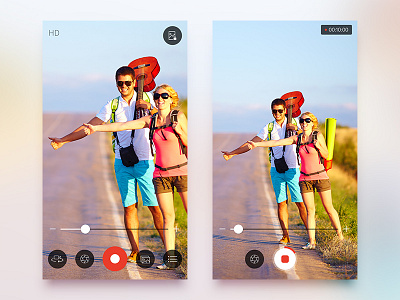 SnipBack App UI/UX Redesign app ui camera capture ios photo rec recording redesign snipback ui ux video