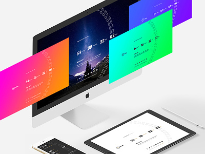 ERA - Coming soon template animated colorful coming soon countdown flat gradient innovative launch soon timer under construction vibrant
