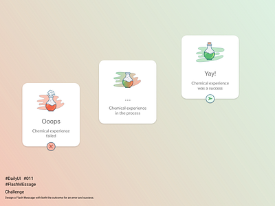 Daily UI 011 - Flash Message - #dailyui #011