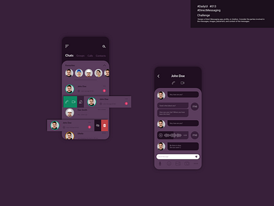 Daily UI 013 - Direct Messaging - #dailyui #013