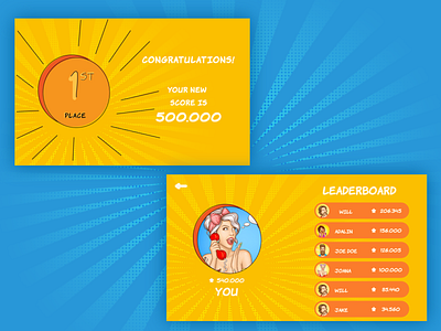 Daily UI 019 - Leaderboard - #dailyui #019 adobe illustrator adobe photoshop adobexd app comics dailyui design leaderboard ui ux website