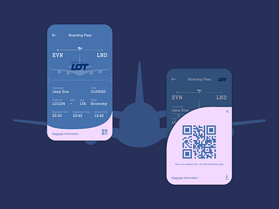 Daily UI 024 - Boarding Pass - #daily #024