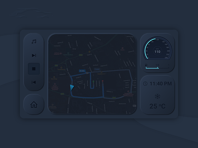 Daily UI 034 - Car Interface - #dailyui #034