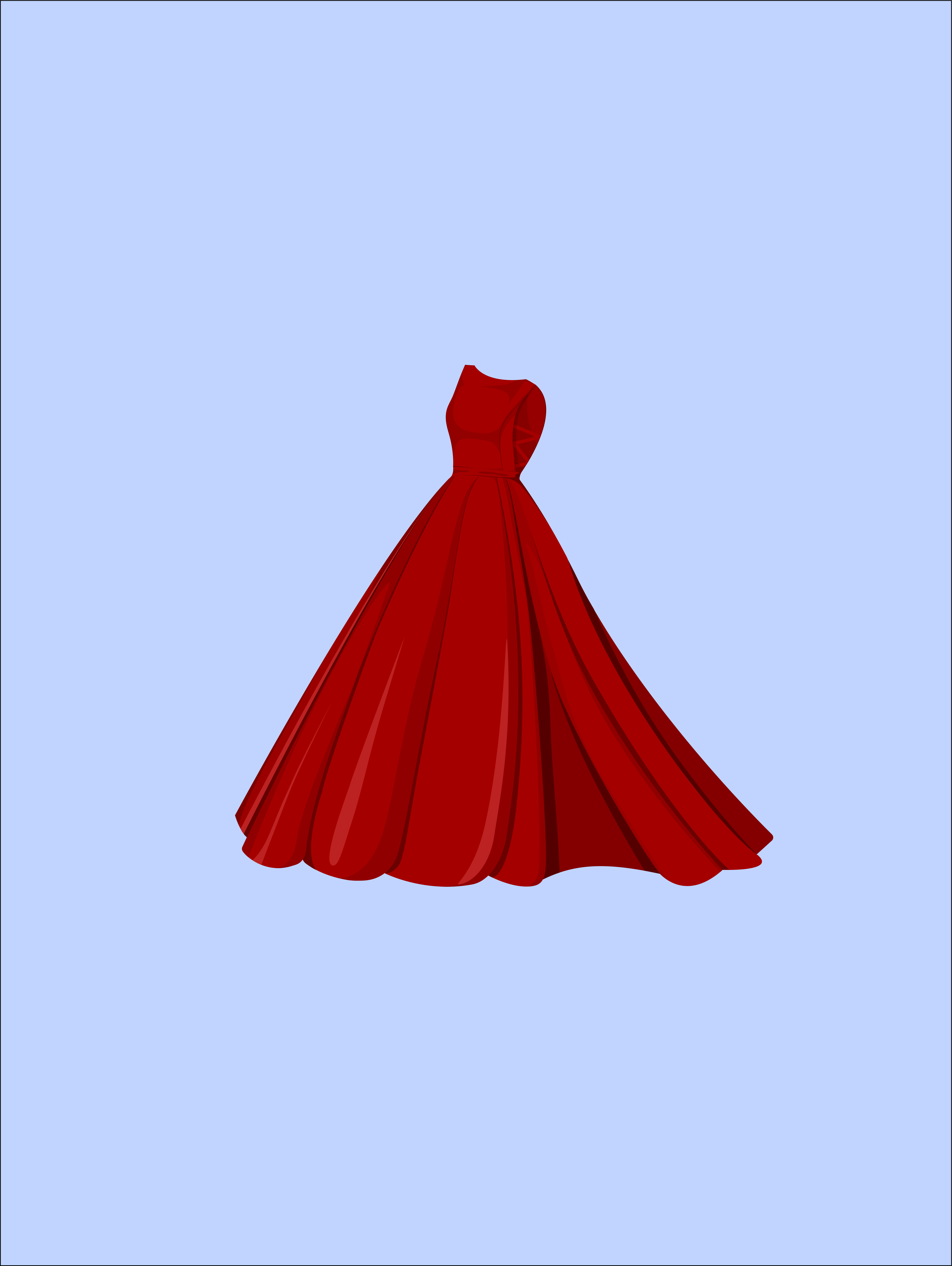 red dress clipart