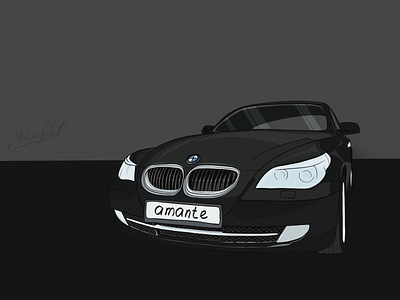 BMW - Wolf black bmw car cartoon dream illustration ipadproart procreate art wolf