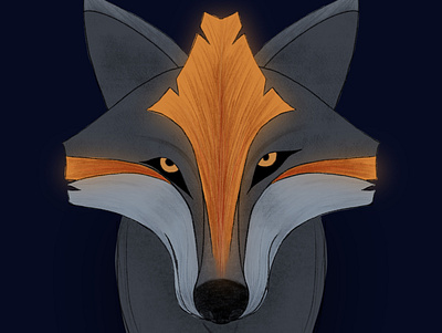 She-wolf character fiction forest illustration magic procreate storytelling wolf woods