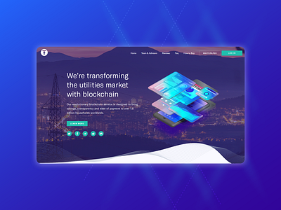 Crypto project landing page branding clean design developer flat front end design identity illustration illustrator landing design landing page lettering logo minimal typography ui ux vector web website