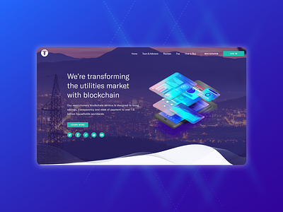 Crypto project landing page