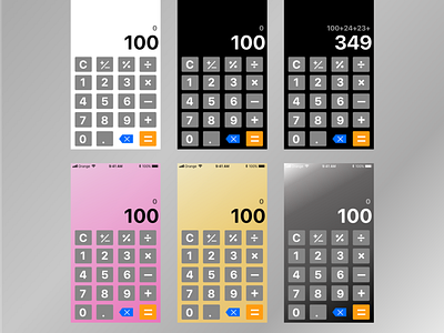 Daily UI #004 - Calculator black calculator color dailyui dailyui004 design diseño english sketch app spanish ui uidesign uidiseño uipractice uiデザイン white