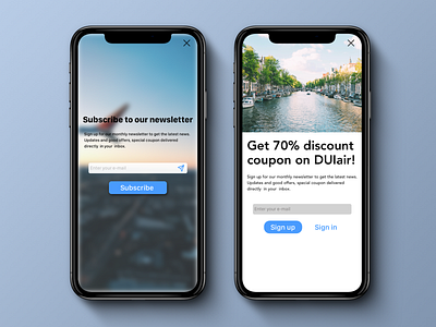 Daily UI 026, Subscribe