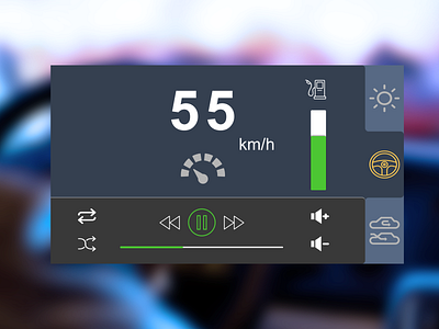 Daily UI 034, Car Interface.