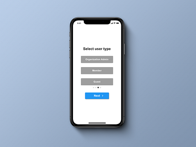 Daily UI 064 Select User Type