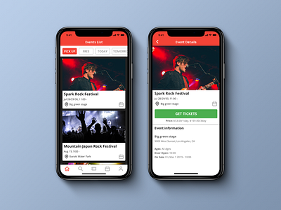 Daily UI 070 Event Listing. 100 day challenge 100 day ui challenge dailyui dailyui070 design diseño event app event listing music festival sketch app ticket ui ui ux uidesign uipractice unsplash