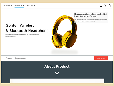 DailyUI 095 Product Tour. 100 day challenge 100 day ui challenge dailyui dailyui095 design diseño headphone music product tour sketch app ui ui ux uidesign uipractice unsplash