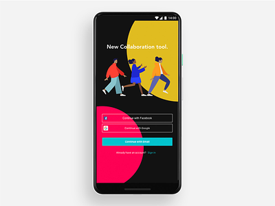 New collaboration tool app/pixel3 XL android android app design collaboration collaboration tool design pixel pixel 3 xl sketch app ui ui ux uidesign