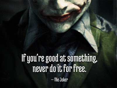 Quoting the Joker joker quote