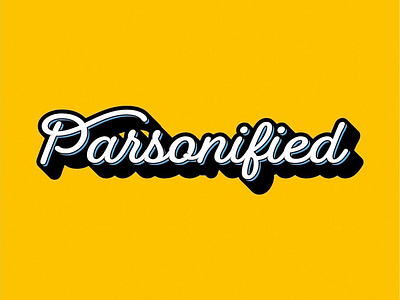 Parsonified beautiful clean color design digital goodtype graphicdesign lettering minimal script type typography