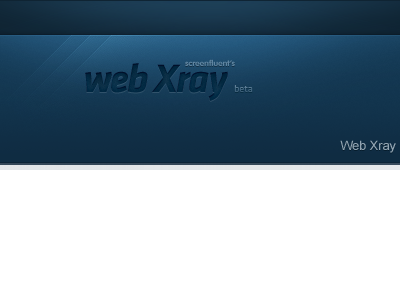 Header Web Xray blue gradient header logo web tool