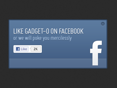 Gadget-o Facebox blue box facebook gadgets lightbox like modal texture window