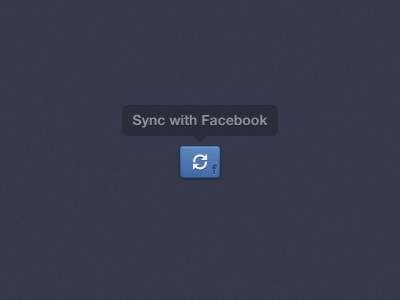 Facebook Sync Button button facebook sync