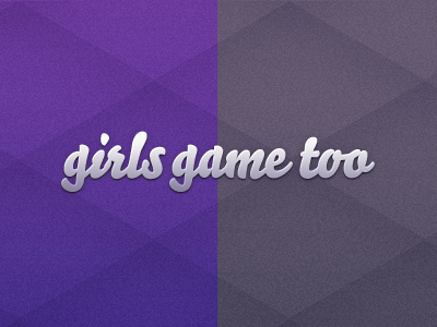 Girls Game Too background gradient logo pattern purple website